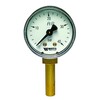 Pressure gauge with connecting pipe